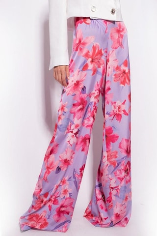 Pantalon wide legs - Mauve