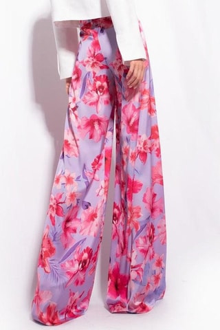 Pantalon wide legs - Mauve