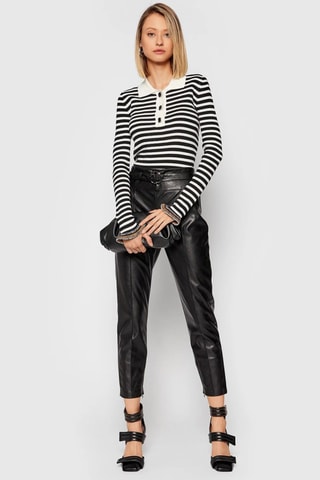 Pantalon taille haute - Noir