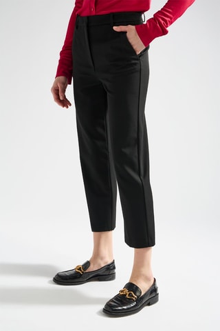 Pantalon cigarette 7/8 - Noir
