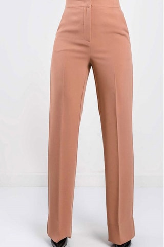 Pantalon taille haute - Beige