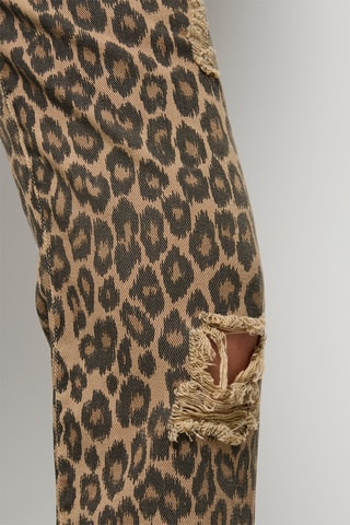 Pantalon taille haute - Camel