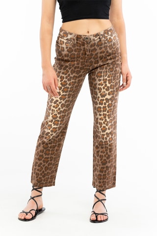 Pantalon droit - 
Marron