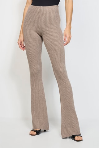 Pantalon en laine et cachemire - Taupe