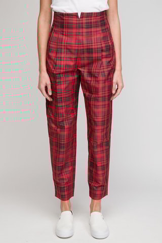Pantalon cigarette - Rouge 