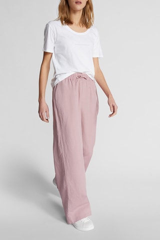 Pantalon flare en lin Bois de rose