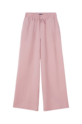 Pantalon flare en lin Bois de rose