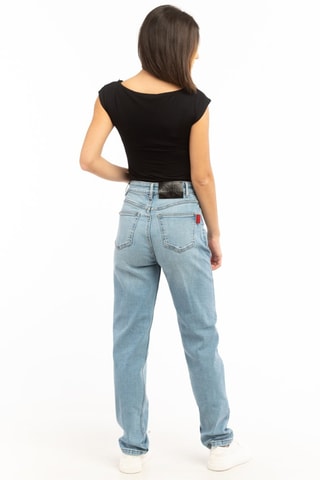 Jeans Leri Hoge Taille - Blauw
