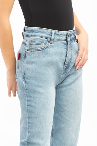 Jeans Leri Hoge Taille - Blauw