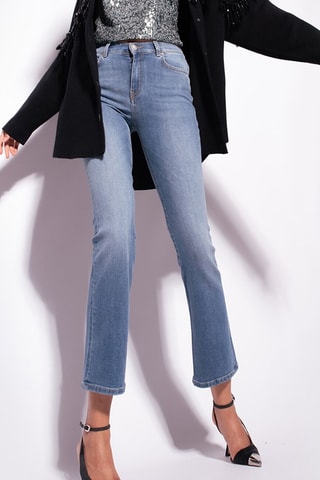 7/8 Jeans Bootcut - Blauw