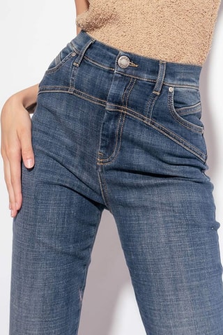 Jeans Skinny Hoge Taille - Blauw