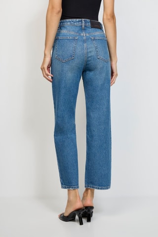 Jeans Hoge Taille - Marineblauw