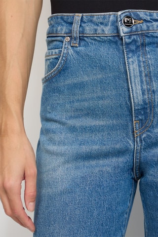 Jeans Hoge Taille - Marineblauw