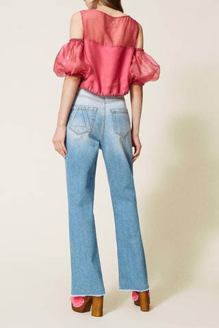 Jeans Wide Legs Lichtblauw
