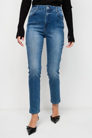 Rechte Jeans Marineblauw