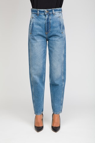 Jeans Hoge Taille - Kobaltblauw