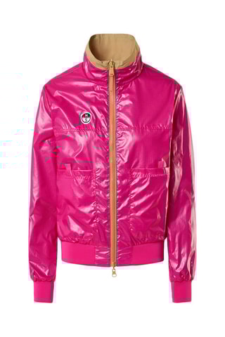Dubbelzijdig Jasje - Beige en Fuchsia