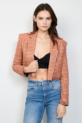 Veste en dentelle - Rose