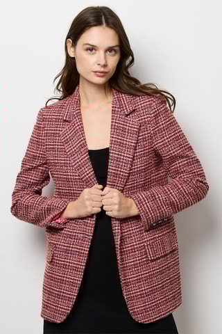 Veste en tweed - Rose