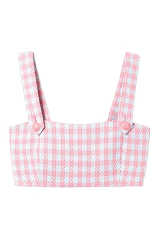 Crop top Rosa-maquilhagem