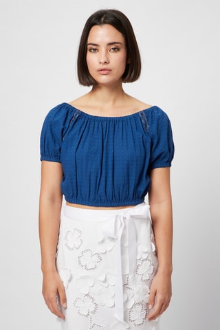 Crop Top Marineblauw - Harmont & Blaine