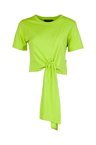 Crop top atado Aludra - Verde-lima