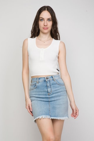 Crop Top Lepor - Wit