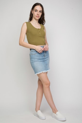 Crop Top Lepor - Kaki