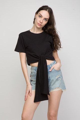 Crop top Aludra - Noir