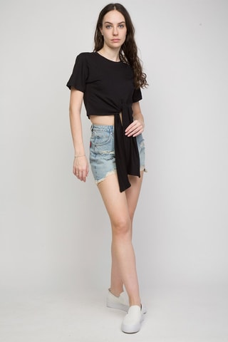 Crop top Aludra - Noir