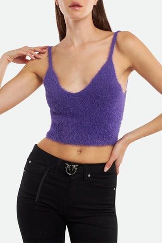 Crop Top en Vest - Paars