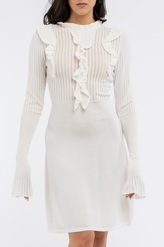 Robe pull - 
Blanc
