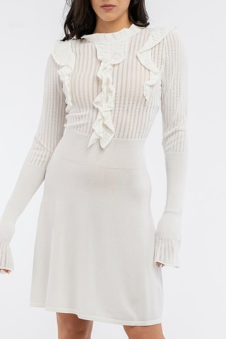 Robe pull - 
Blanc