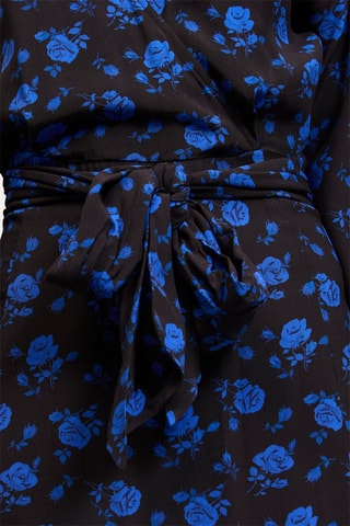 Robe patineuse - Noir et bleu roi