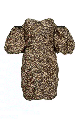 Rechte Jurk - Zwart en Beige