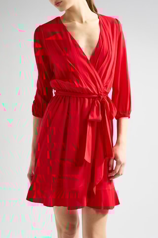 Robe portefeuille - Rouge