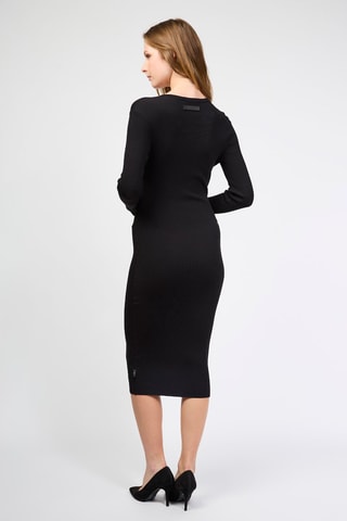 Robe midi Carlos - Noir