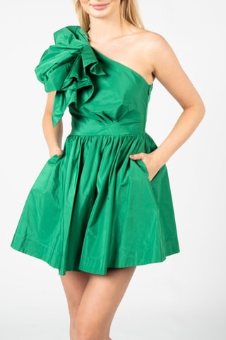 Robe asymétrique - Vert