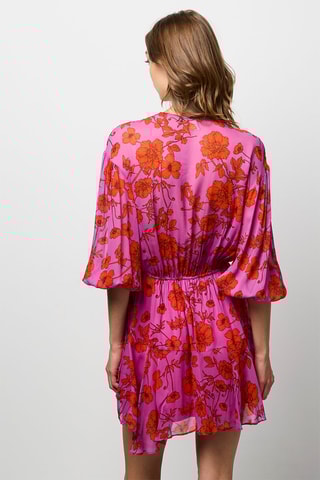 Robe voalntée - Fuchsia