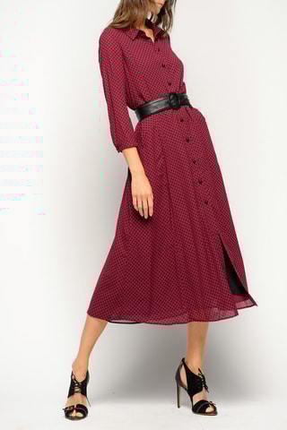 Robe chemise - Rouge