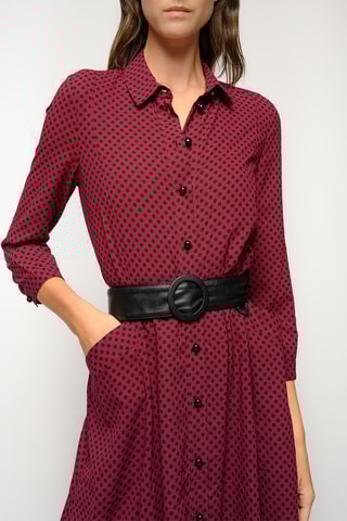 Robe chemise - Rouge