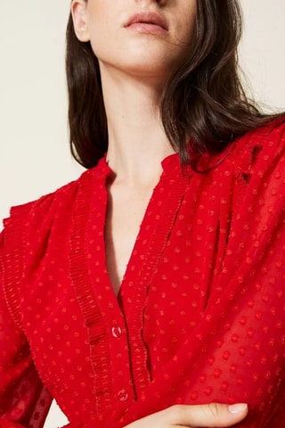 Robe midi - Rouge