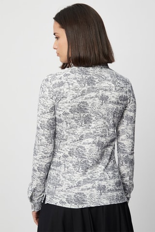 Blouse Ecru en Antraciet- Harmont & Blaine