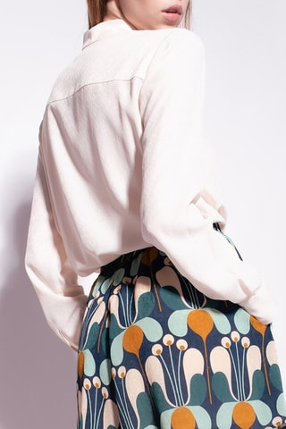 Zijden Blouse - Ivoorkleurig