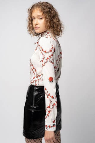 Blouse - Wit en Rood
