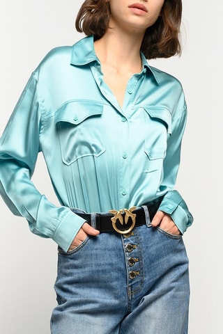 Zijden Blouse - Lichtblauw