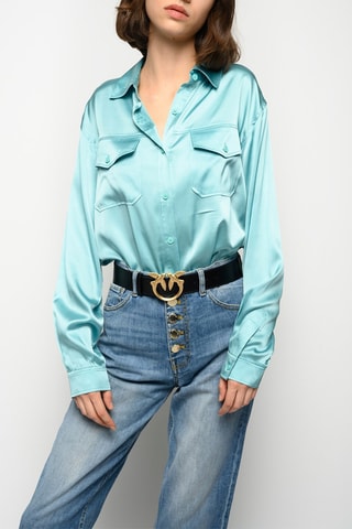 Zijden Blouse - Lichtblauw