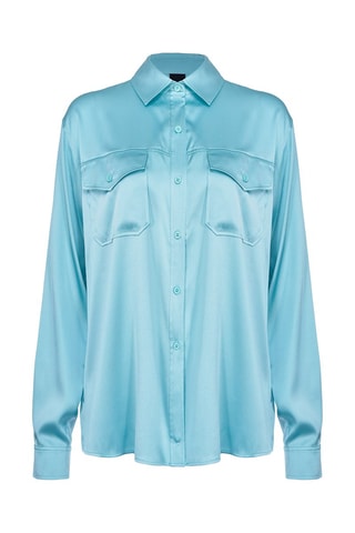 Zijden Blouse - Lichtblauw