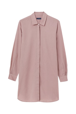 Robe chemise en lin Bois de rose