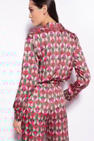 Blouse - Fuchsia en Groen